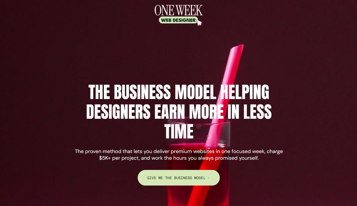 Whitney Rose – One Week Web Designer
