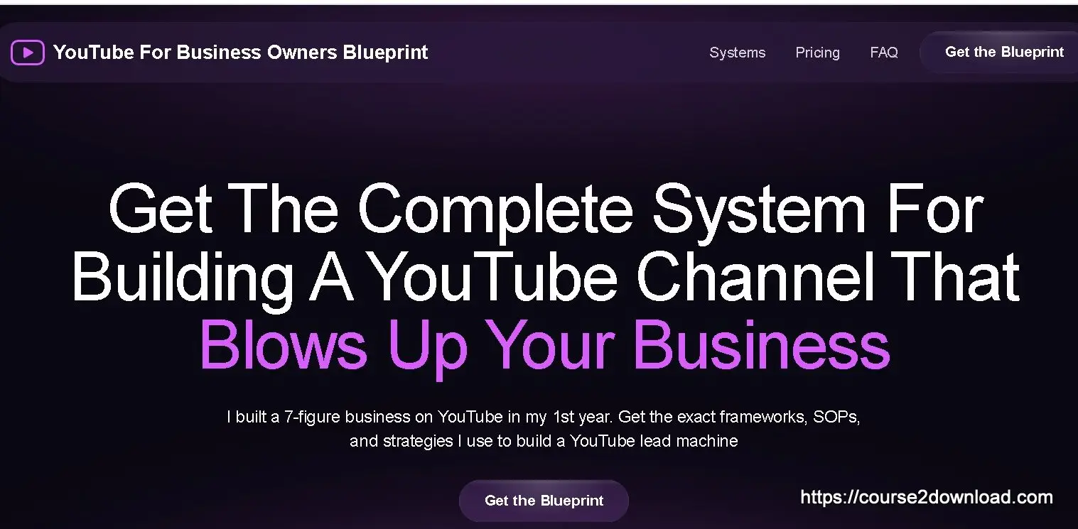 YouTube For Business Owners Blueprint by Kallaway